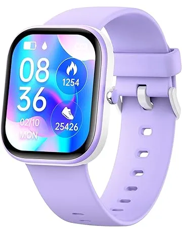 Nyonio Smart Kids Watch with Fitness Tracker No Phone/APP Needed,19 Sport Mode,1.5" DIY Dial,IP68 Waterproof,Sleep Monitor,Pedometers,Heart Rate,Great Birthday Gift for Boys Girls Teens 6-14 year Olds