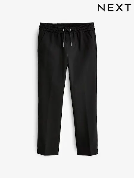 Black Pull-On Suit Trousers (3-16yrs)