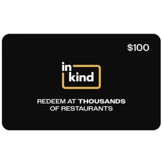 inKind One eGift Card, Thousands of Restaurants ($100 Value)