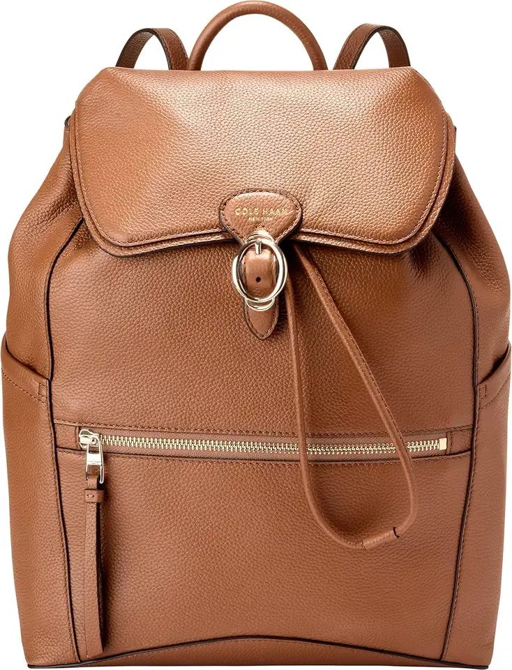 Women's Alexandria Flap Medium Backpack, New Caramel