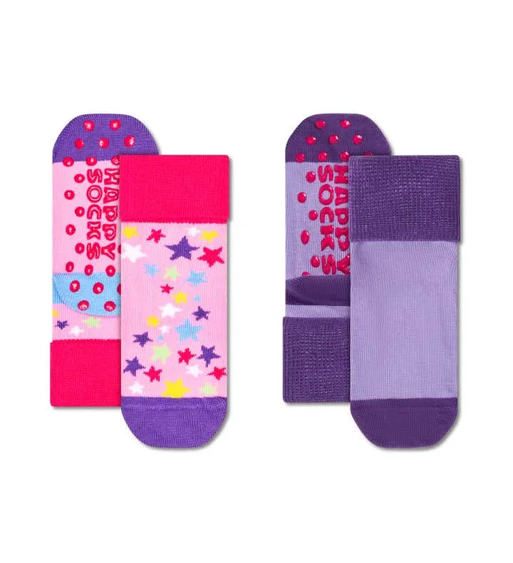 Kids 2-Pack Star Anti Slip Socks