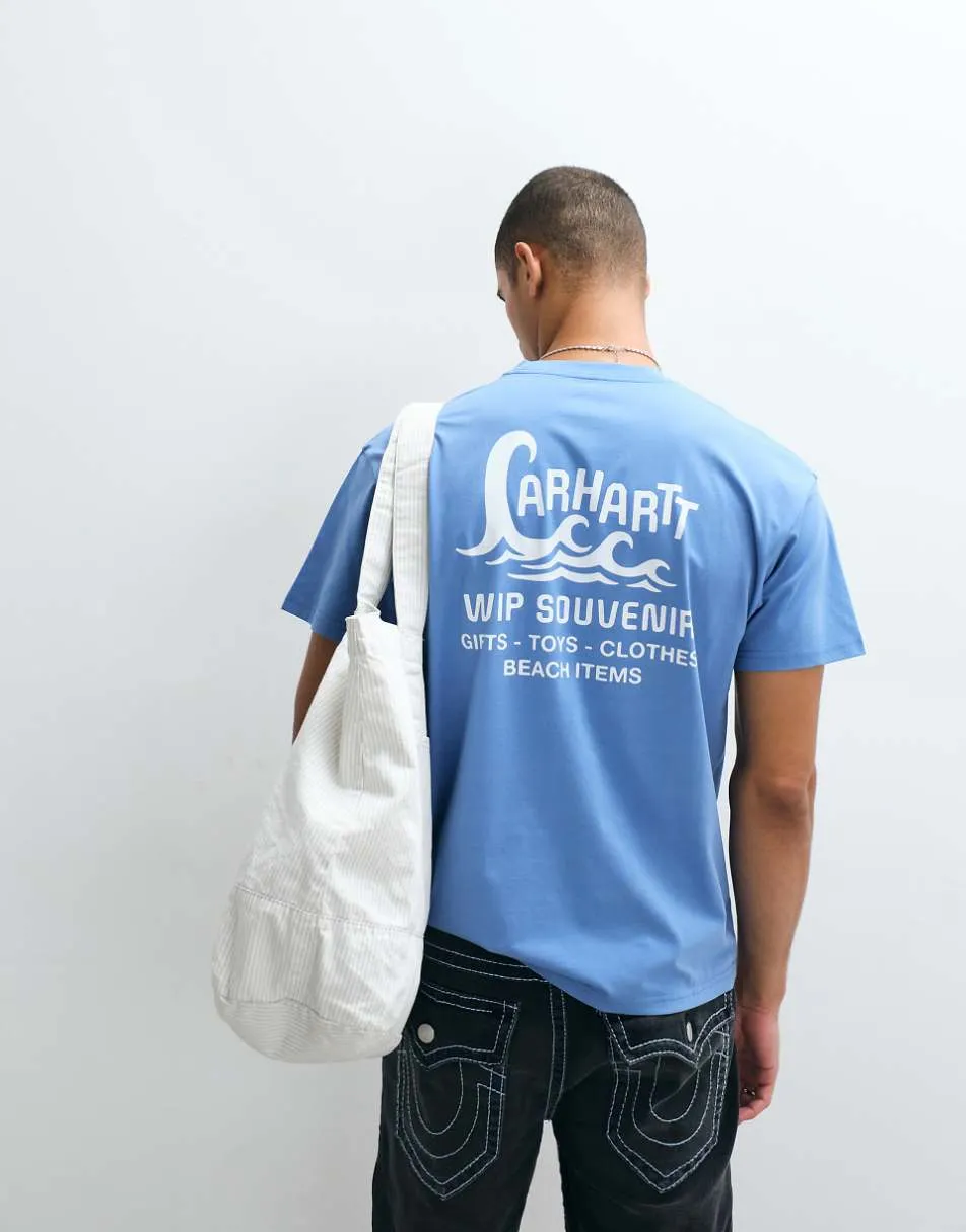 Carhartt WIP waves t-shirt in blue