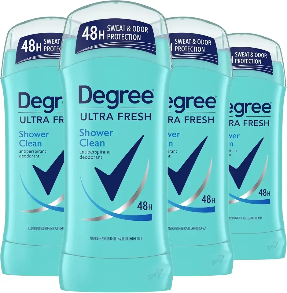 Degree Ultra Fresh Antiperspirant Deodorant, Shower Clean, 4 Count, 2.6 oz