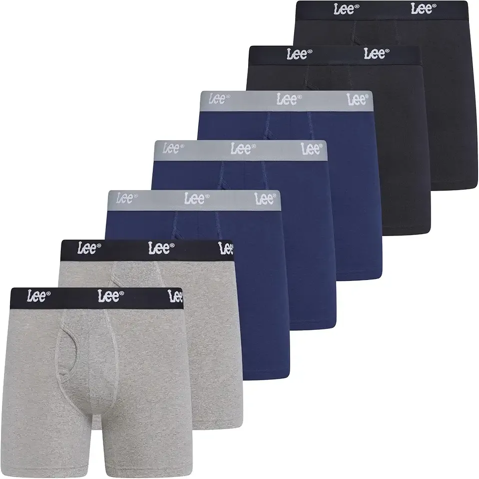 Mens Underwear 7 Pack Mens Boxer Briefs for Men Cotton Stretch Tagless Breathable
