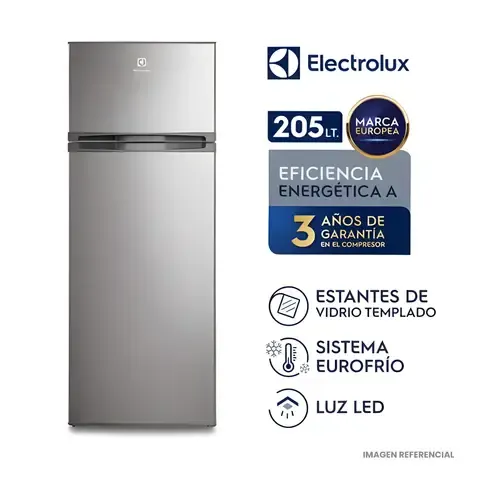 Refrigeradora Electrolux 205L Top Mount Frost Silver - ERTY20G2HVI