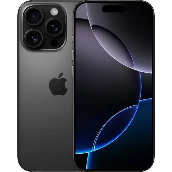 Restored Apple iPhone 16 Pro Max - Carrier Unlocked - 256GB Black Titanium (Refurbished)