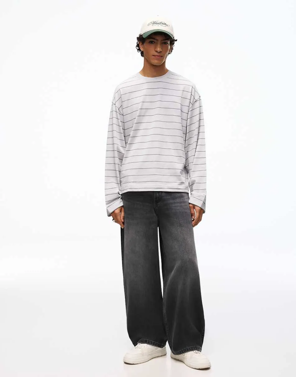 Bershka Super baggy jeans in black
