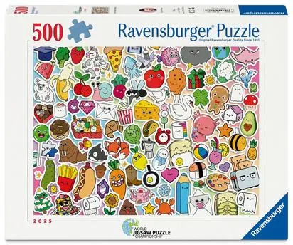 PUZZLE 500 PIECES - STICKERS KAWAII