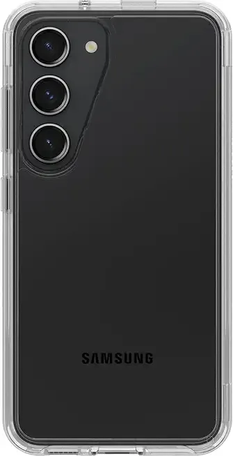 OtterBox Galaxy S23 Symmetry Series Case - Clear, Ultra-Sleek, Wireless Charging Compatible, Raised Edges Protect Camera & Screen