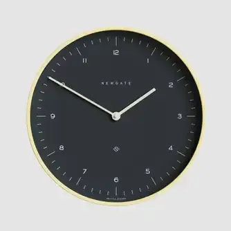 Newgate Mr Clarke Clock Pale Wood Oil Grey
