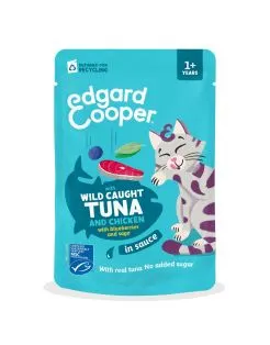 Edgard&Cooper Sauce pouche adult - Natvoer - Tonijn&Kip 85 g