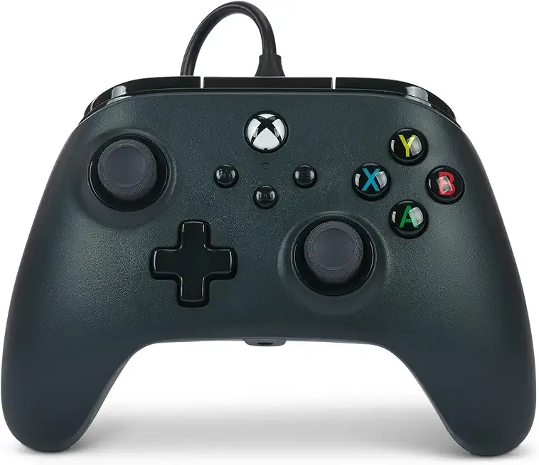 PowerA Wired Controller for Xbox Series X|S - Black, gamepad, wired video game controller, gaming controller, works with Xbox One and Windows 10/11