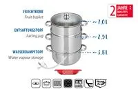 Basic – Dampfentsafter 26cm / 13,3 L
