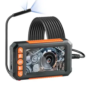 Telecamera endoscopica con luce,obiettivo doppio SucceBuy 4,3" 1080P,impermeabile IP67,cavo 5m,scheda 32GB,8+1 luci LED,zoom 4X per ispezioni