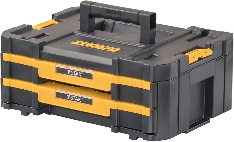 DEWALT TSTAK Tool Storage Organizer with Double Drawers, Holds Up to 16.5 lbs. (DWST17804)