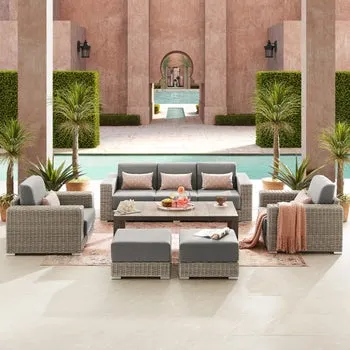 Sirio Eden 6-piece Outdoor Patio Deep Seating Set