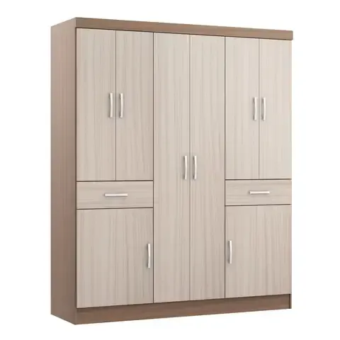Ropero 8 Puertas 2 Cajones 150x47x181cm Pamplona