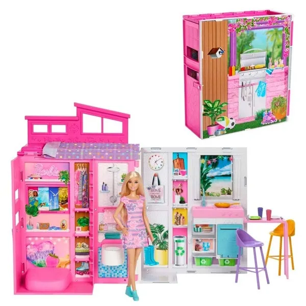 Dukke Barbie Feriehus Dukke Lekesett