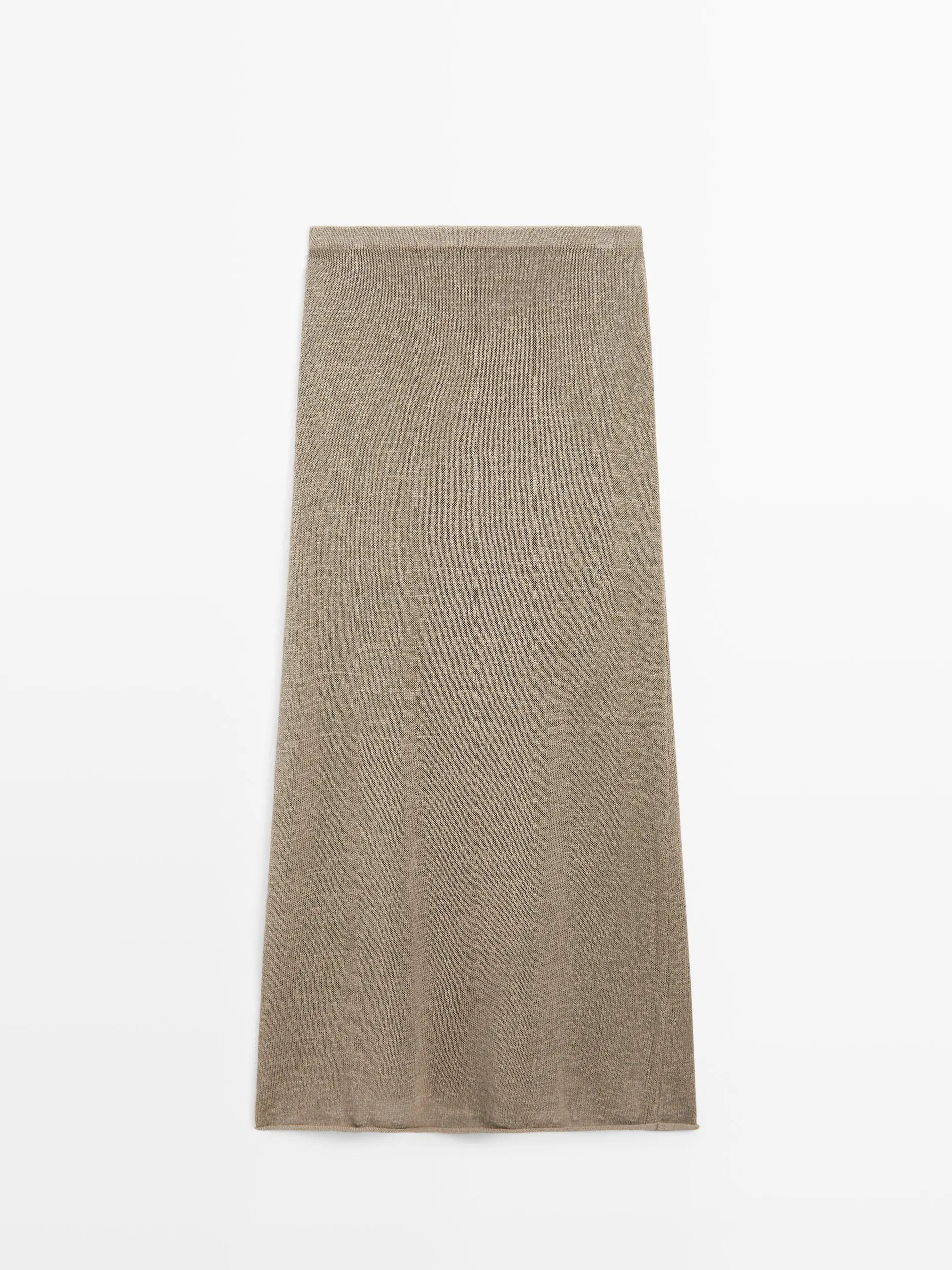 Úpletová zvonová sukně na celý outfit