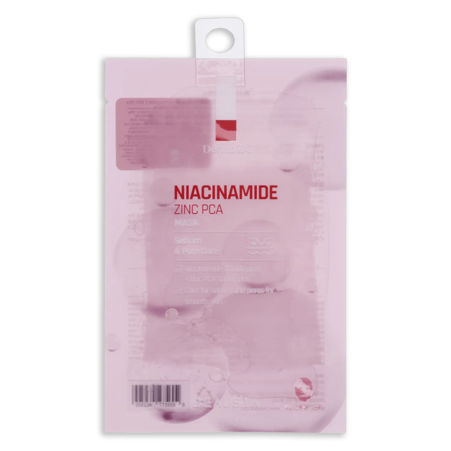 Mascarilla Facial Niacinamide Zinc Pca Derma 2X BEAUSTA 25 G