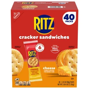 RITZ Cracker Sandwiches, Cheese, 40-count