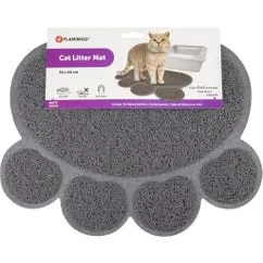 Kattenbakmat Poot 40 x 30 cm grijs
