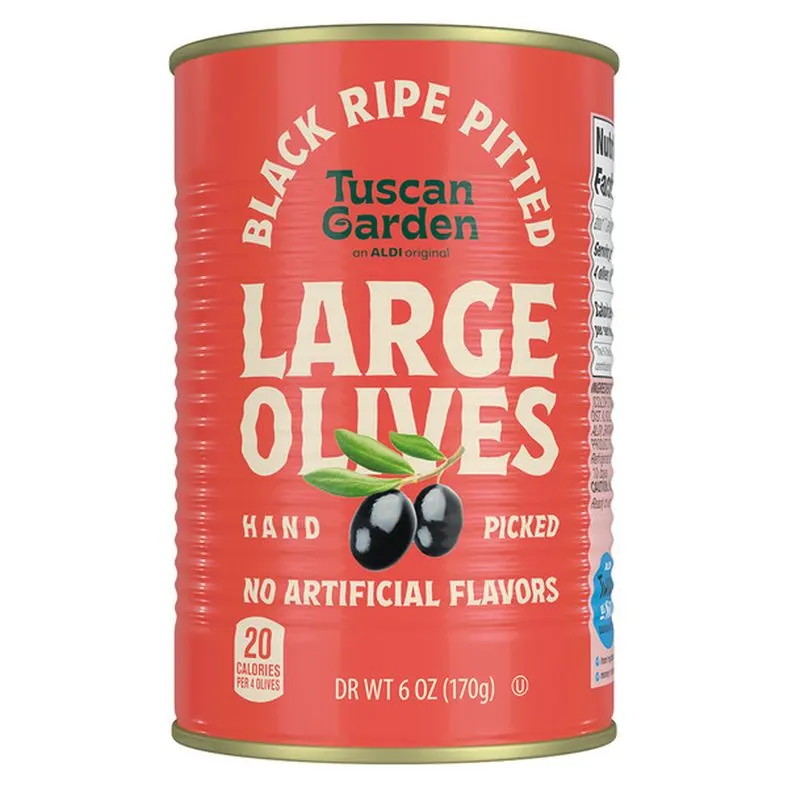 Tuscan Garden Large Ripe Pitted Olives