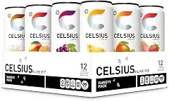CELSIUS Assorted Flavors Official Variety Pack, Functional Essential Energy Drinks, 12 Fl Oz (Pack of 12) CELSIUS Assorted Flavors Official Variet…
