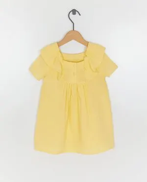 Tetra jurk met volantmouwen, 62-98