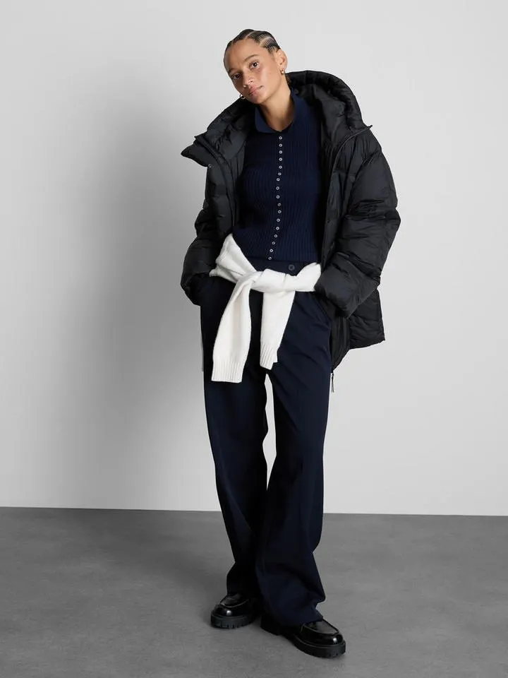 Veste matelassée carrée à capuche