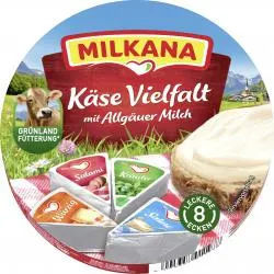 Milkana Runddose Schmelzkäse-Ecken Käse Vielfalt