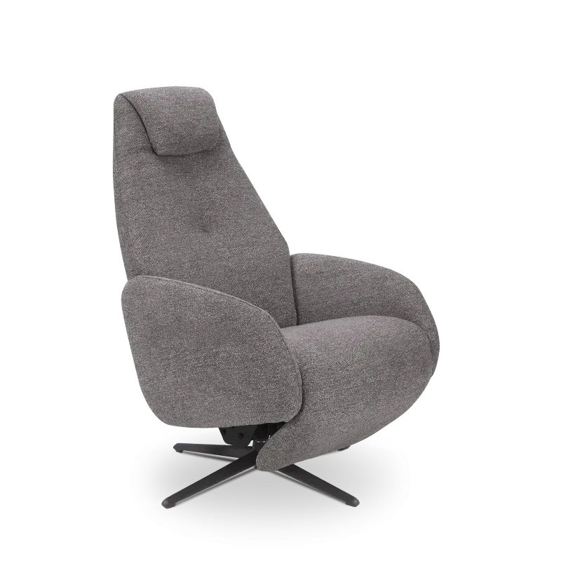 Relaxfauteuil Davoli - handmatig - stof Sneak Grijs - OP=OP