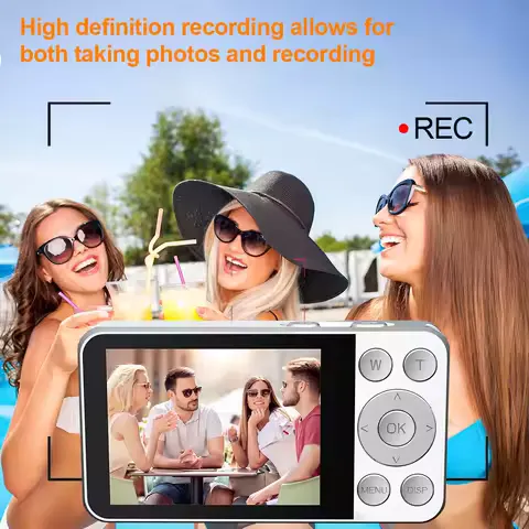 Vandlion 4KA56 Optik Lens HD Dijital Kamera Desteği 256G Kart 18x Zoom Dahili Flaş Video Kameralar Yetişkinler İçin Çocuk Sporları