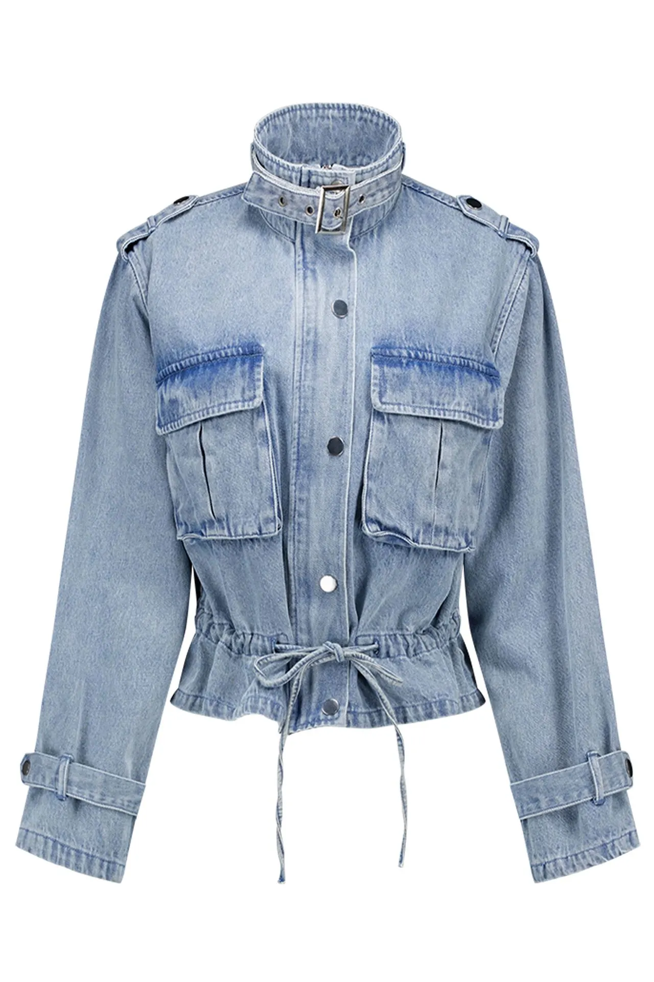 Lichtblauw denim jasje