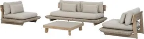 Intratuin 4-zits loungeset Lexo naturel
