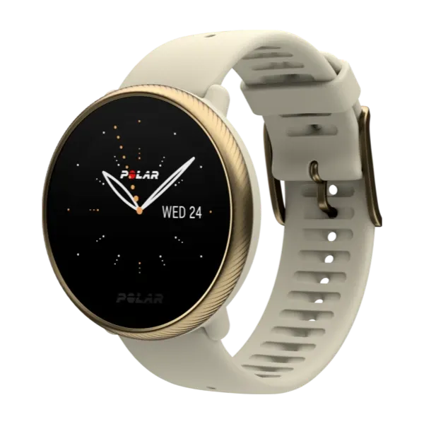 Polar Ignite 2 sportsklokke Sjampagne/gull S-L