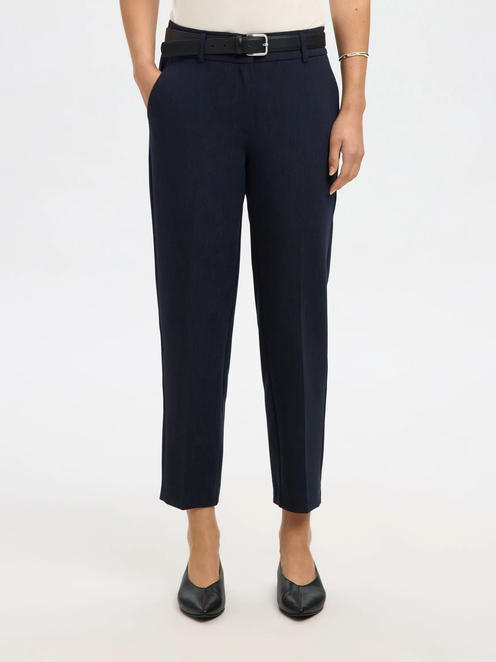 VISKOSEBLANDING CROPPET SMALE BUKSER