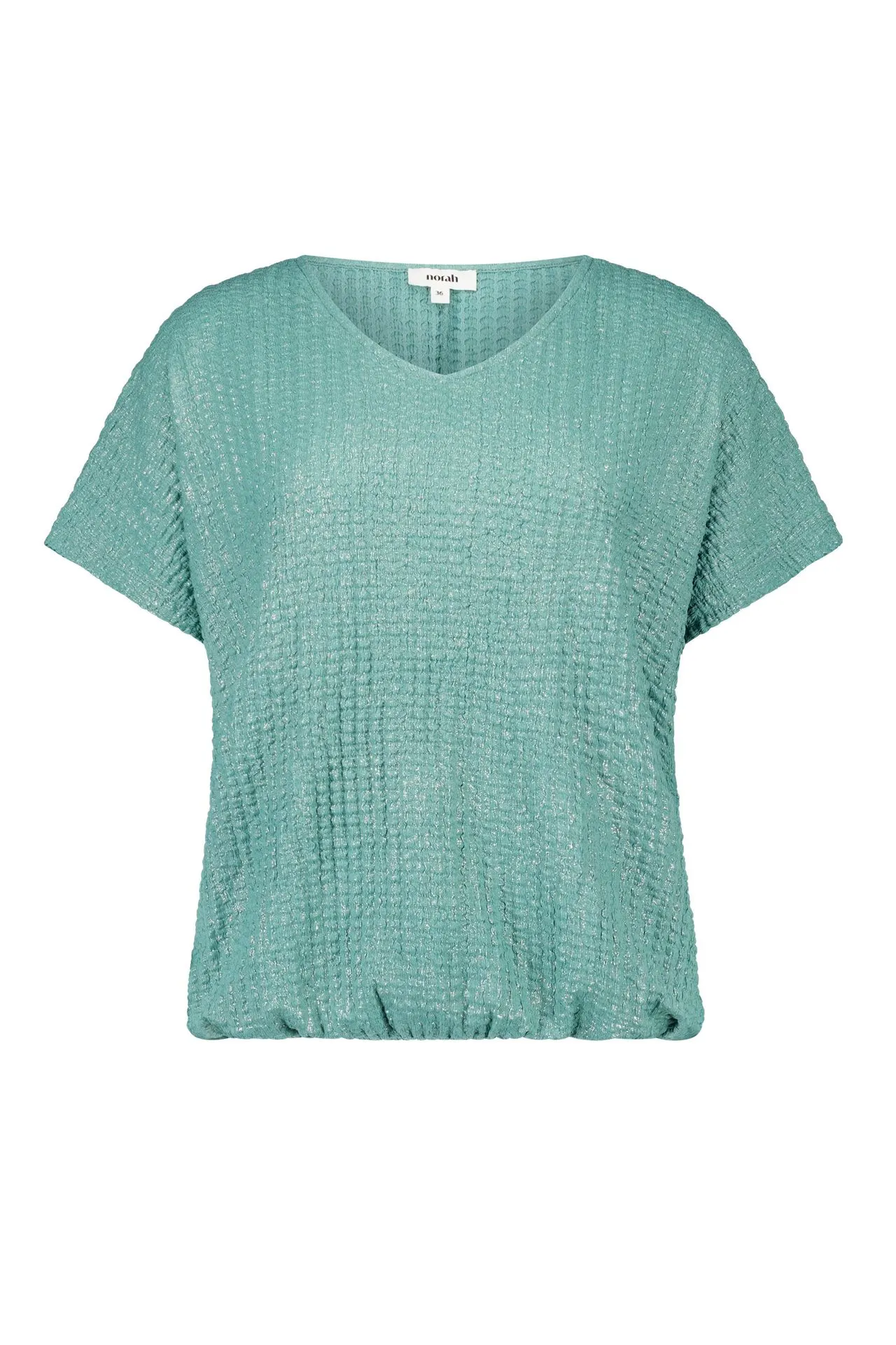 Zeegroen shirt met structuur