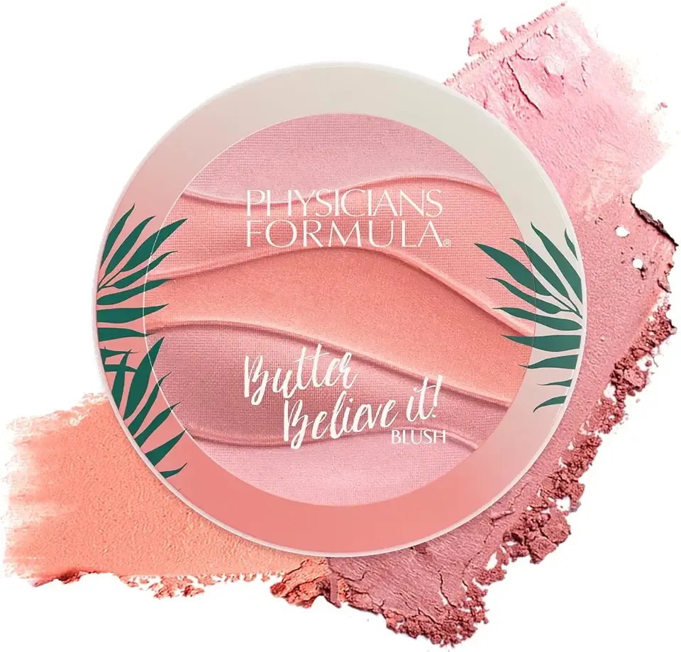 Physicians Formula Butter Believe It Blush Makeup Powder, Pink Sands | Murumuru Butter | For Sensitive Skin | Dermatologist Tested, Clinicially Tested