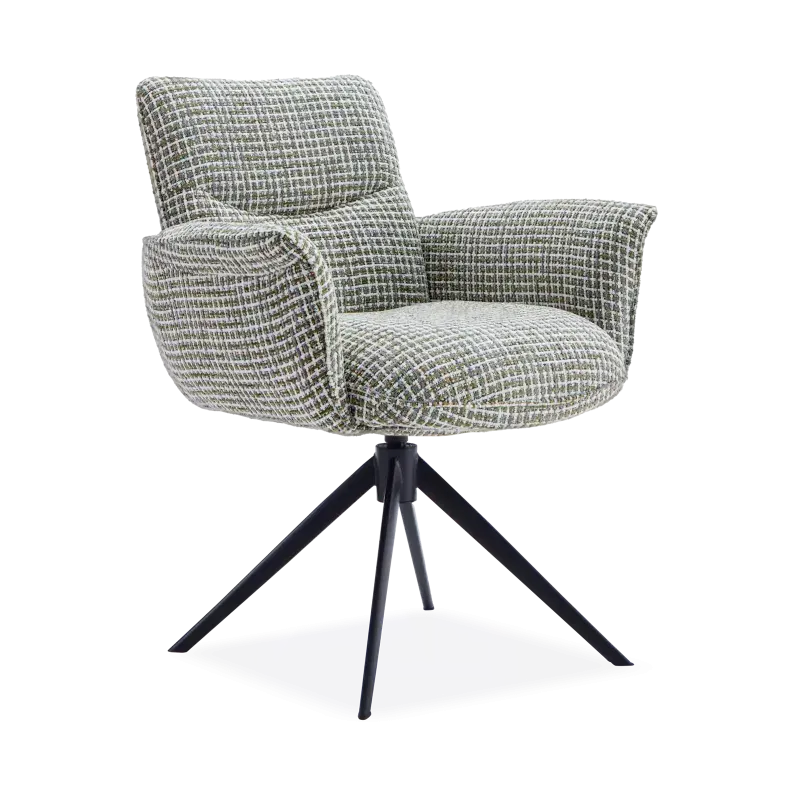 Draaifauteuil Happy (poot: zwart) - Funky Turtle