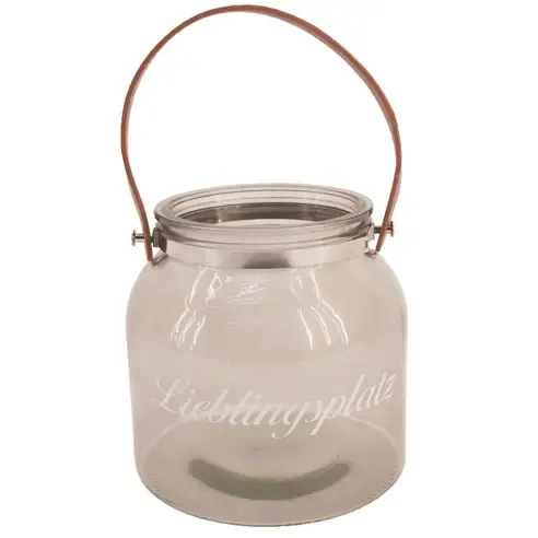 Windlicht - grau - verschiedene Größen