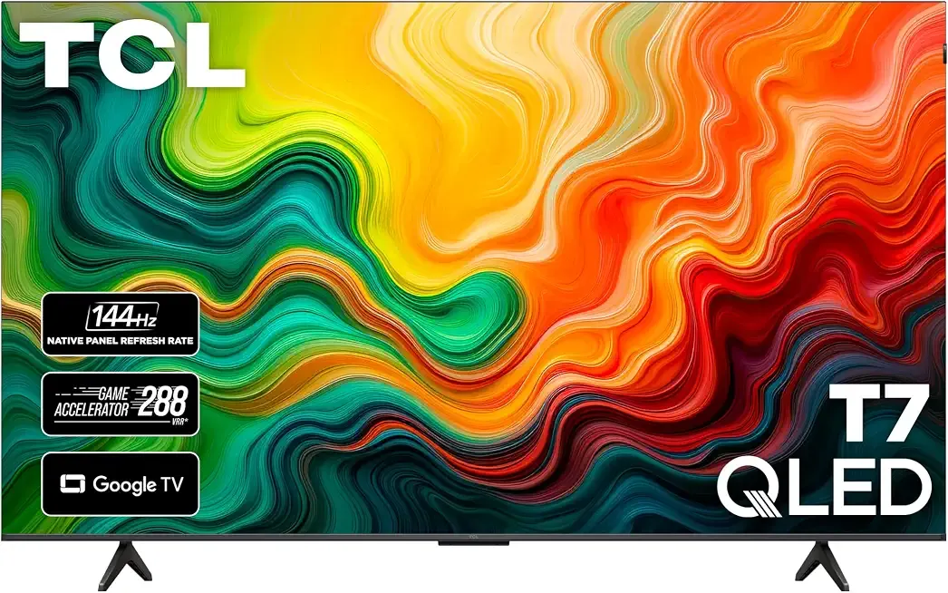 TCL Amazon Exclusive 65 Inch Class T7 Series | 4K QLED HDR Lag-Free Smart Google TV | 65T7, Latest Model | 120Hz-144Hz High Brightness, Dolby Atmos, Alexa Voice Remote AI Streaming Gaming Television