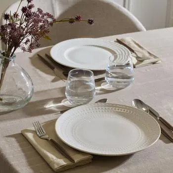 Plat Bord CAZIMA Ø27 Stippen Beige