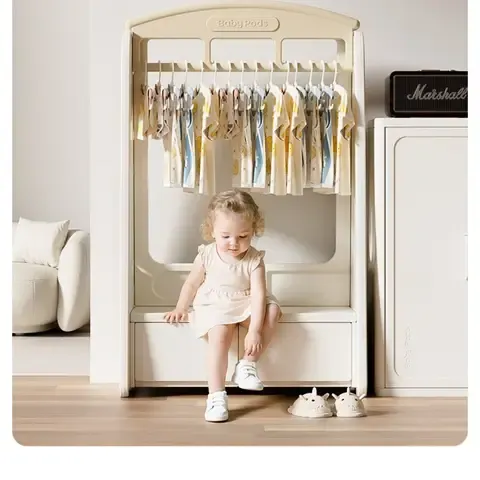 Ropero Montessori Infantil Organizador de Ropa y Juguetes para Niños
