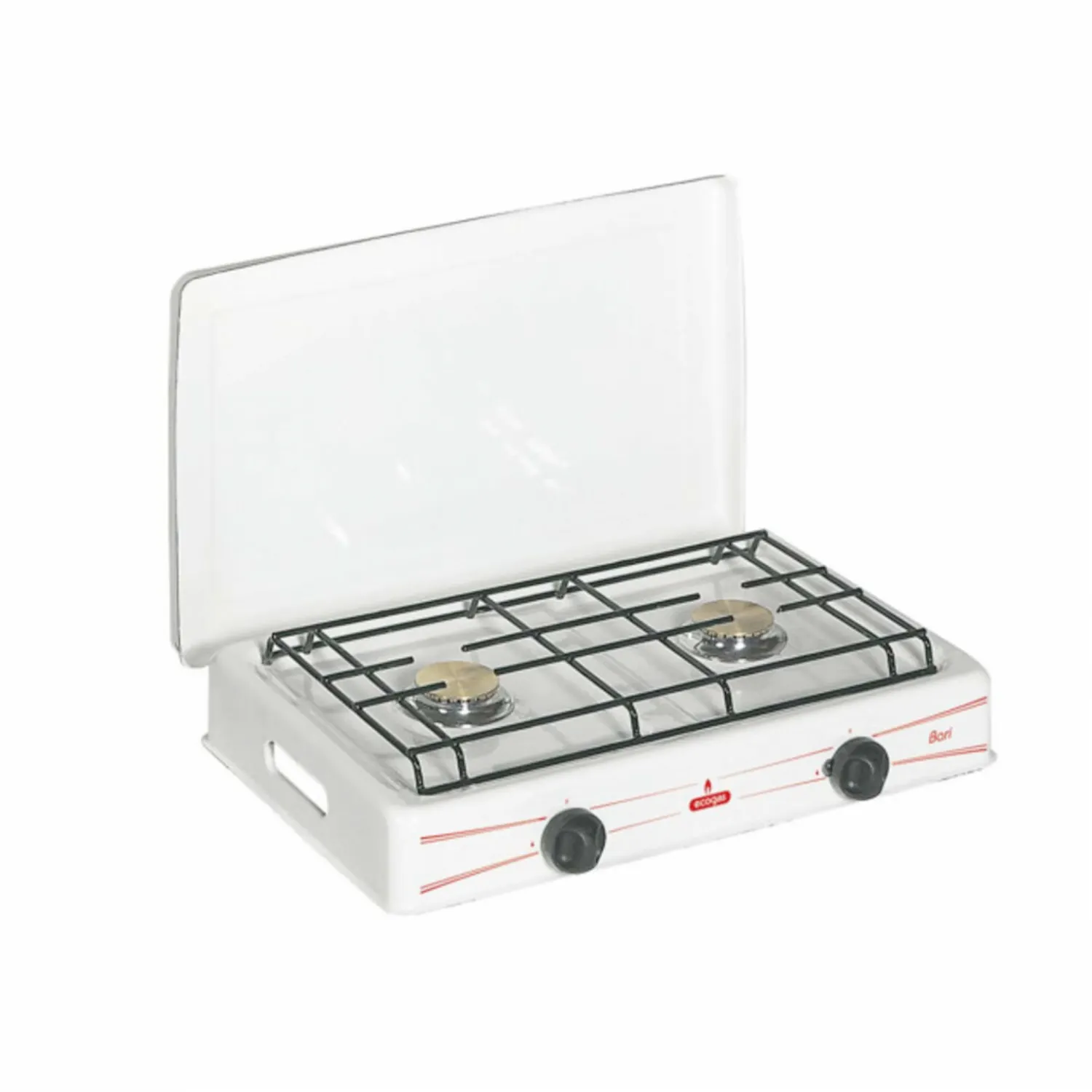 Cocineta A Gas Con Tapa Bari ECOLINE 2 Quemadores