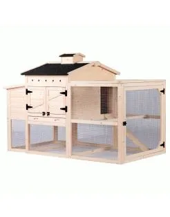 Adori Kippenhok Ollie - Kippenhok - 162x98x112 cm Houtkleur Zwart