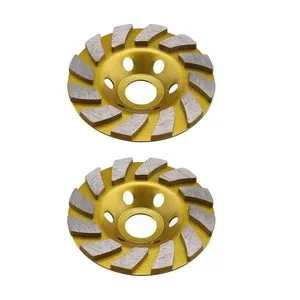 (2 pezzi) Disco abrasivo diamantato da 4 pollici, mola per calcestruzzo, mola diamantata, utensili per la levigatura di muratura, calcestruzzo, grani