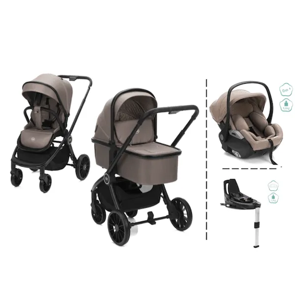 Fillikid | Cougar Kombivogn og Bilstol Pakke | Taupe
