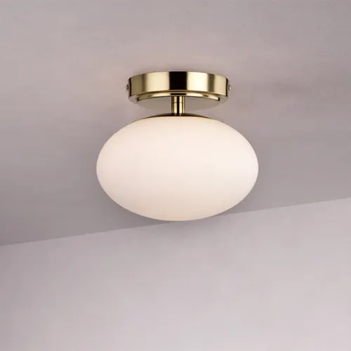 Patriot Lighting® Musette Gold 1-Light Semi-Flush Mount Ceiling Light