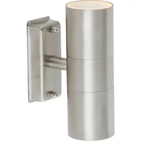 LED-Außenleuchte - Edelstahl - 2-flammig